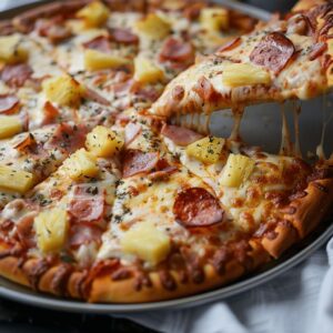 The Ultimate Homemade Hawaiian Pizza: A Sweet & Savory Masterpiece 1