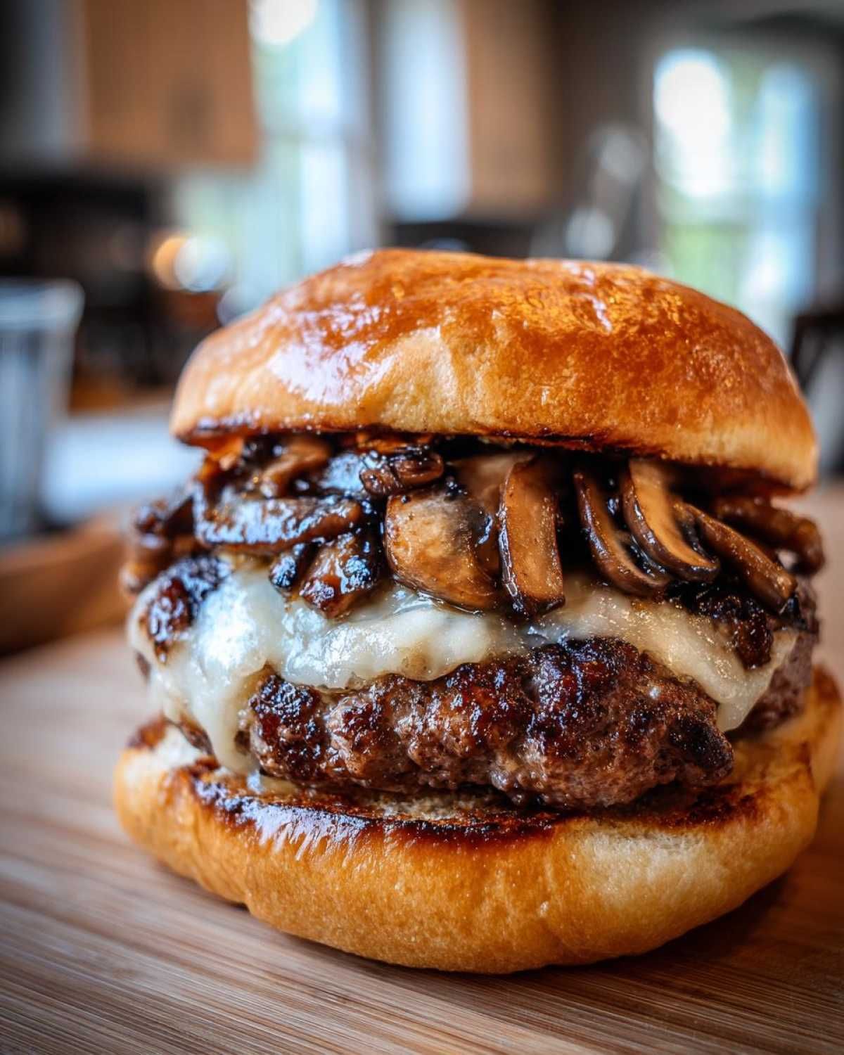 The Ultimate Mushroom Swiss Burger Recipe: Juicy & Steakhouse Style Line 2: step 3