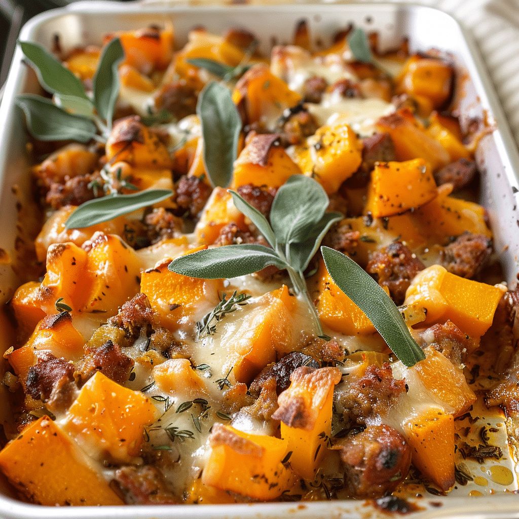 The Ultimate Savory Butternut Squash and Apple Casserole with Gruyere step 6