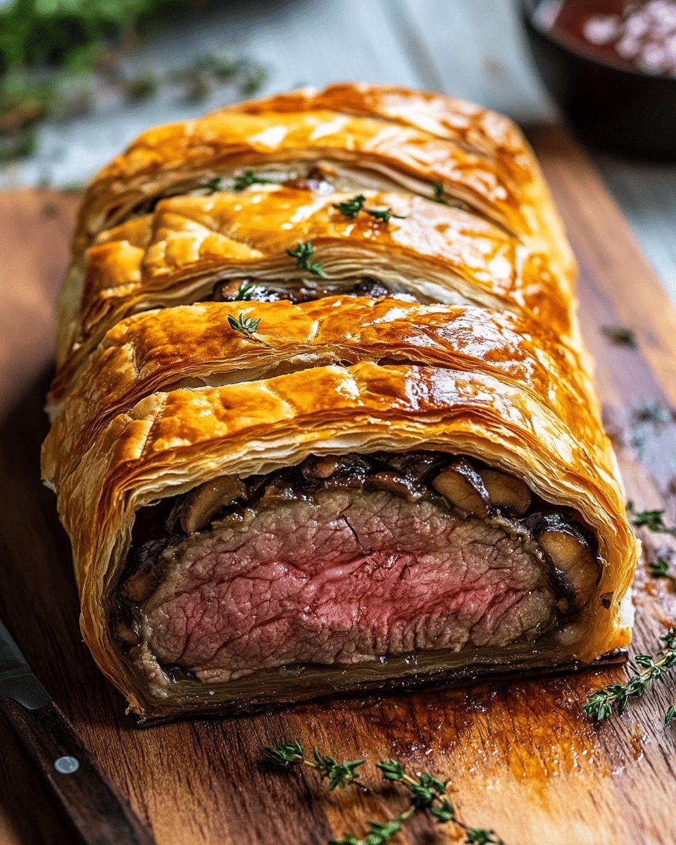 Ultimate Beef Wellington Recipe with Savory Mushroom Duxelles step 3