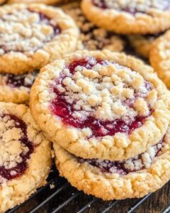 Ultimate Buttery Raspberry Crumble Cookies: The Gourmet Jam Filling Secret! 1
