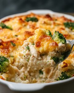 Ultimate Cheesy Baked Potato Chicken and Broccoli Casserole Recipe 1