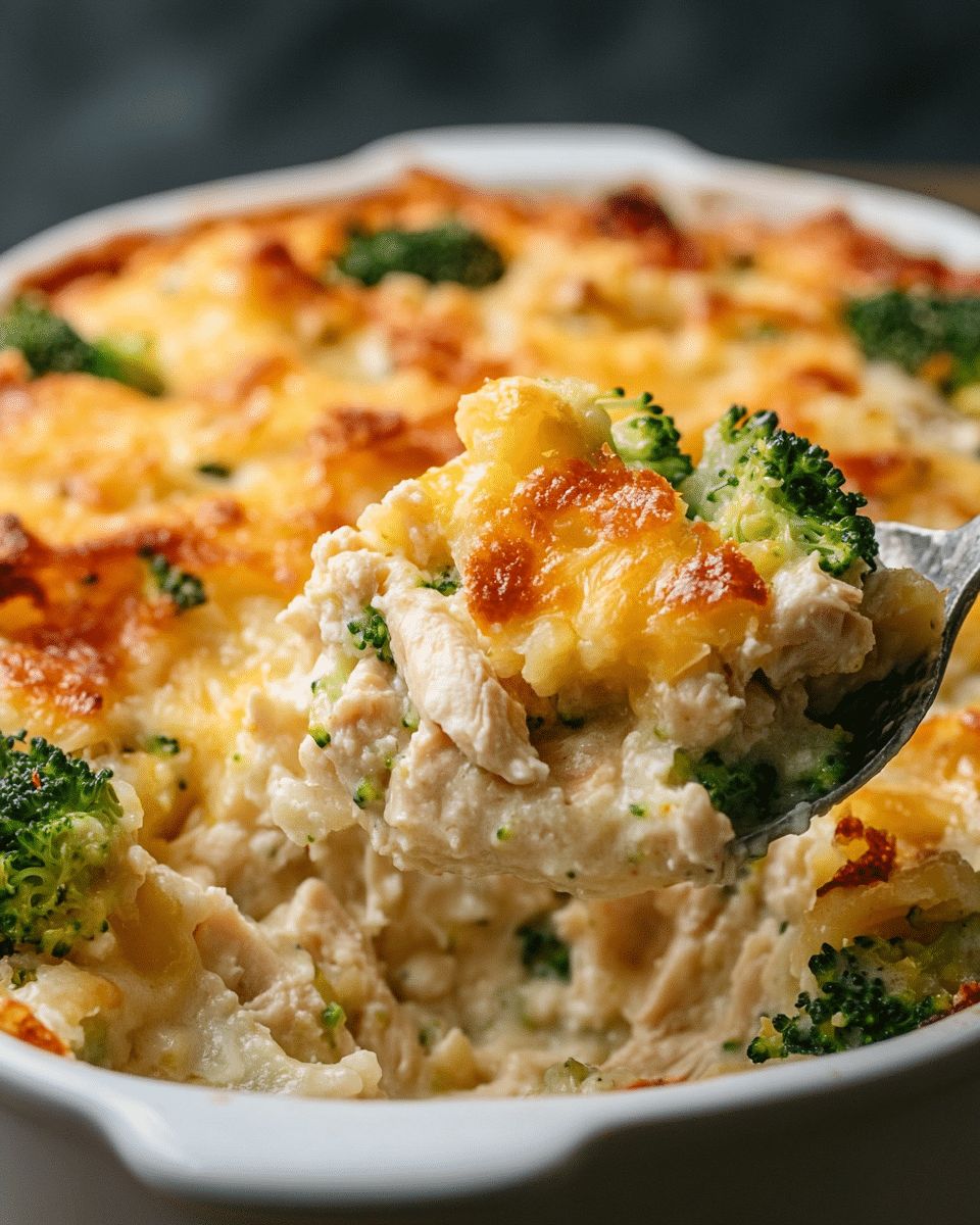 Ultimate Cheesy Baked Potato Chicken and Broccoli Casserole Recipe step 5
