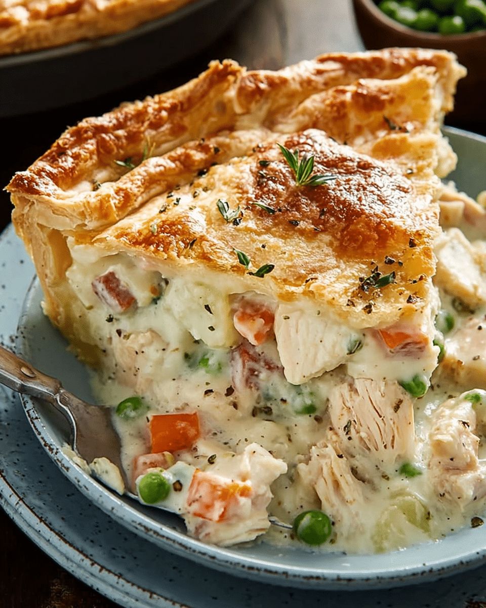 Ultimate Chicken and Ham Pot Pie with Creamy Vegetable Filling step 5
