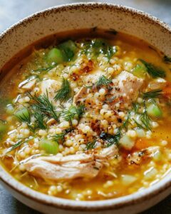 Ultimate Chicken and Pearl Couscous Soup: Hearty, Zesty, and Simple 1