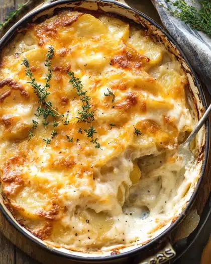 Ultimate Creamy Cheesy Scalloped Potatoes Recipe | Cook With Feast step 1