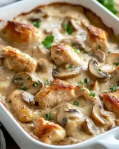 Ultimate Creamy Chicken and Mushroom Casserole – The Best Comfort Food Recipe 1