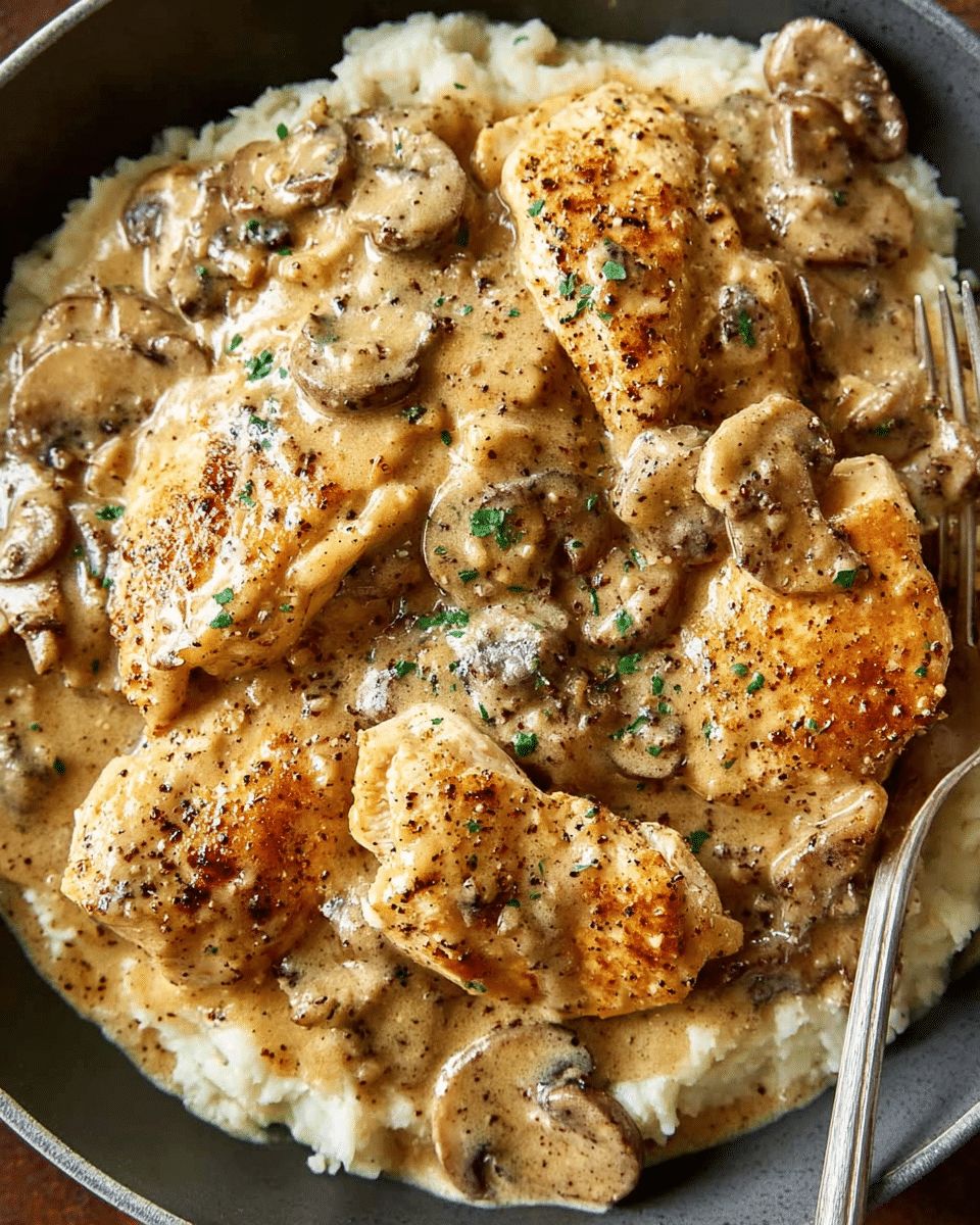 Ultimate Creamy Chicken and Mushroom Skillet with Gravy Recipe step 3