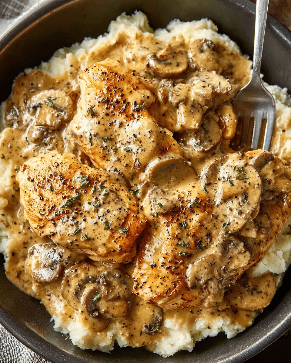 Ultimate Creamy Chicken and Mushroom Skillet with Gravy Recipe step 6