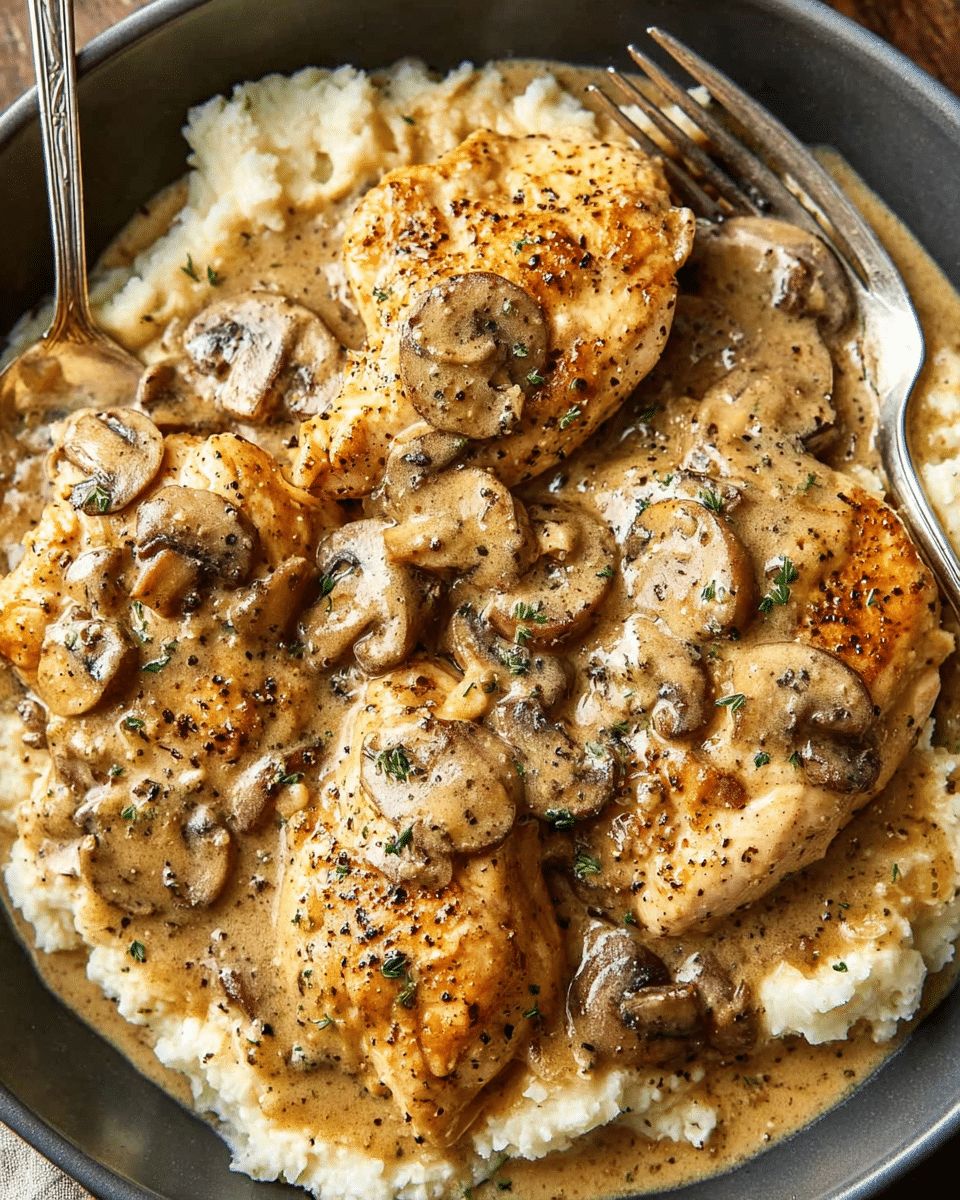 Ultimate Creamy Chicken and Mushroom Skillet with Gravy Recipe step 8