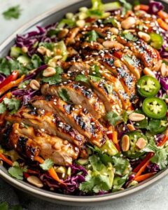 Ultimate Crunchy Asian Sesame Chicken Salad with Ginger Dressing 1