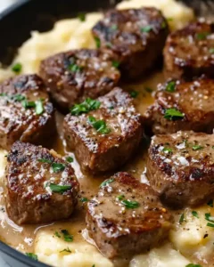 Ultimate Garlic Butter Steak Bites in Creamy Parmesan Sauce: A 25-Minute Dinner Dream! photo 1