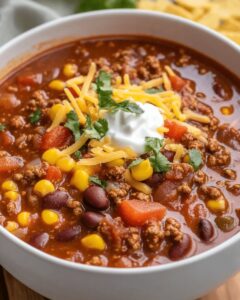 Ultimate Hearty Ground Beef Chili with Beans and Veggies | Cook with Feast 1