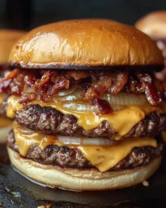 Ultimate Juicy Smash Burgers with Crispy Bacon Sauce Recipe 1
