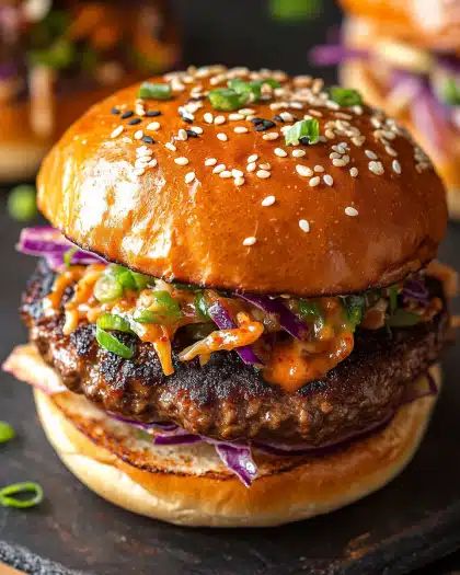 Ultimate Korean Beef Burgers: The Best Kimchi Slaw & Chili Mayo Recipe step 2