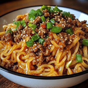 25-Minute Mongolian Ground Beef Noodles | Quick & Flavorful Dinner 1