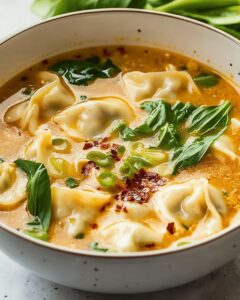 25-Minute Thai Wonton Soup with Creamy Coconut Broth | Cook with Feast 1