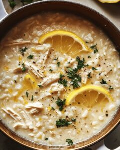 Creamy Lemon Chicken and Rice Soup: The Ultimate Comfort Recipe 1
