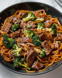 Easy Exotic Ginger Beef and Broccoli Noodle Stir-Fry Recipe | Cook with Feast 1