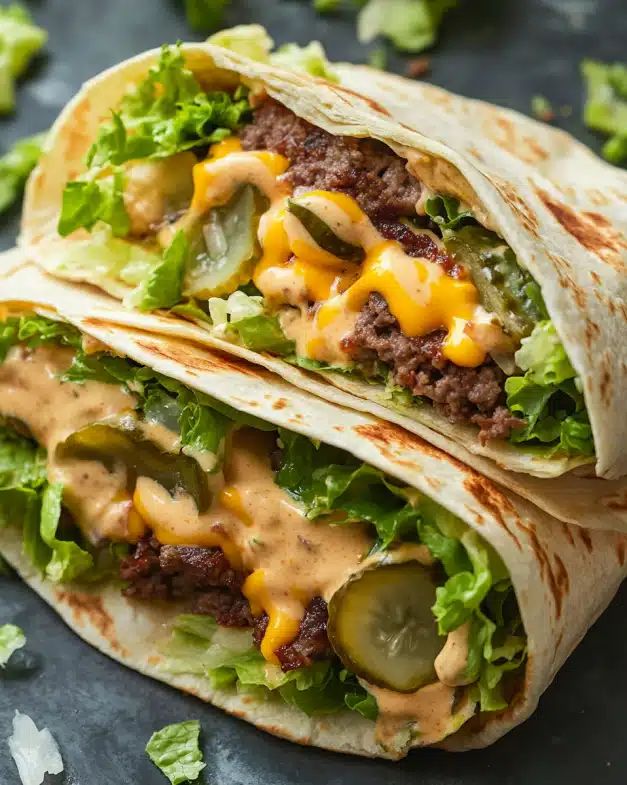 Easy Low-Carb Cheeseburger Wraps with Homemade Secret Sauce step 6
