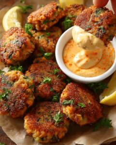 Easy Salmon Cakes with Sriracha Lemon Aioli: The Ultimate Flavor-Packed Recipe 1