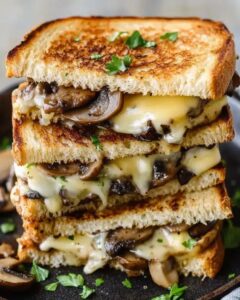 Gourmet Mushroom and Cheese Grilled Sandwich Recipe | Cook with Feast 1