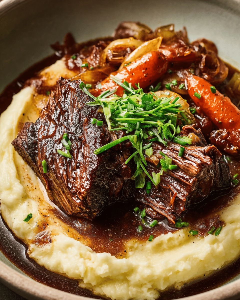 Gourmet Oven-Braised Beef Chuck with Leeks, Carrots & Herb Jus step 3