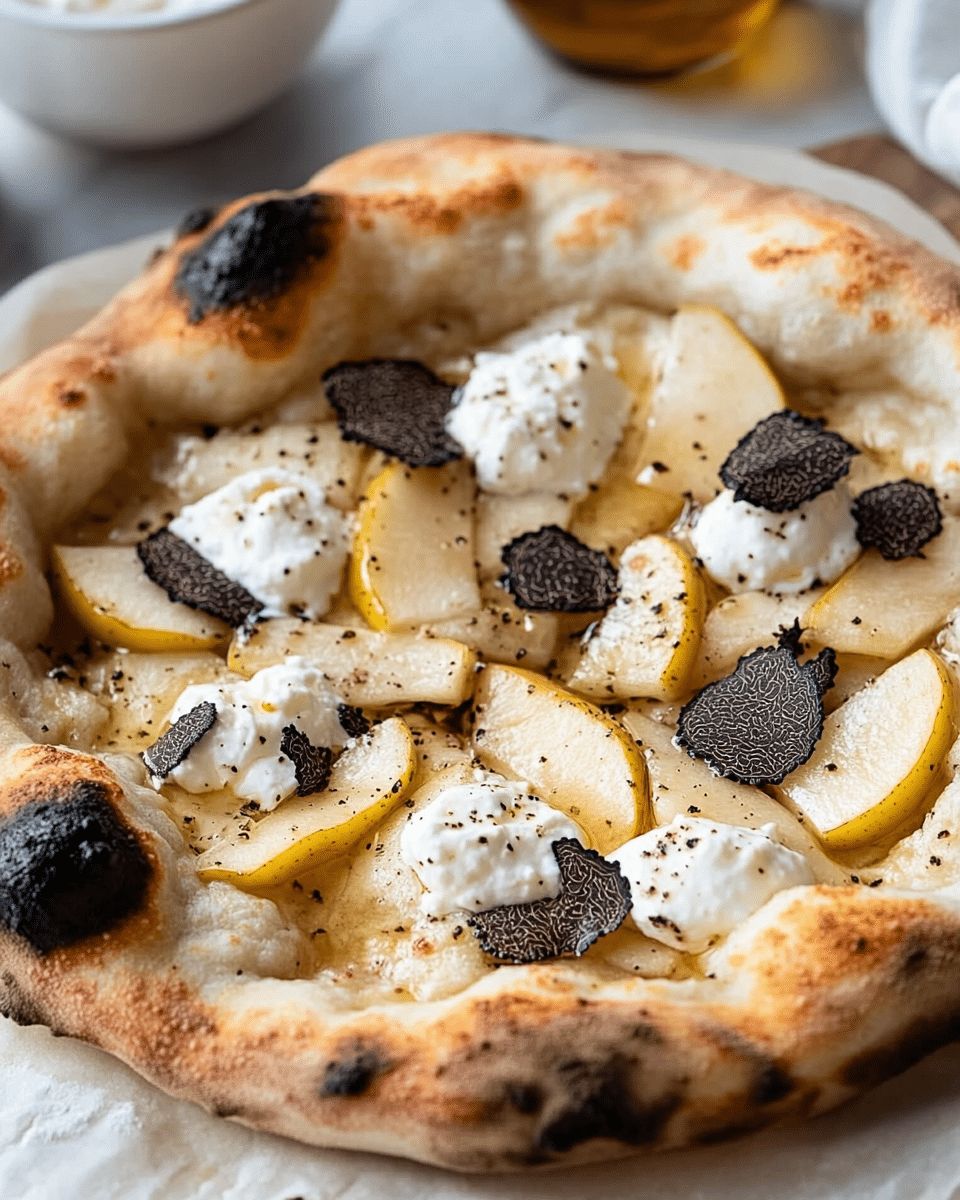 Gourmet Pear and Truffle Pizza Recipe: Elevate Your Pizza Night at Home step 6