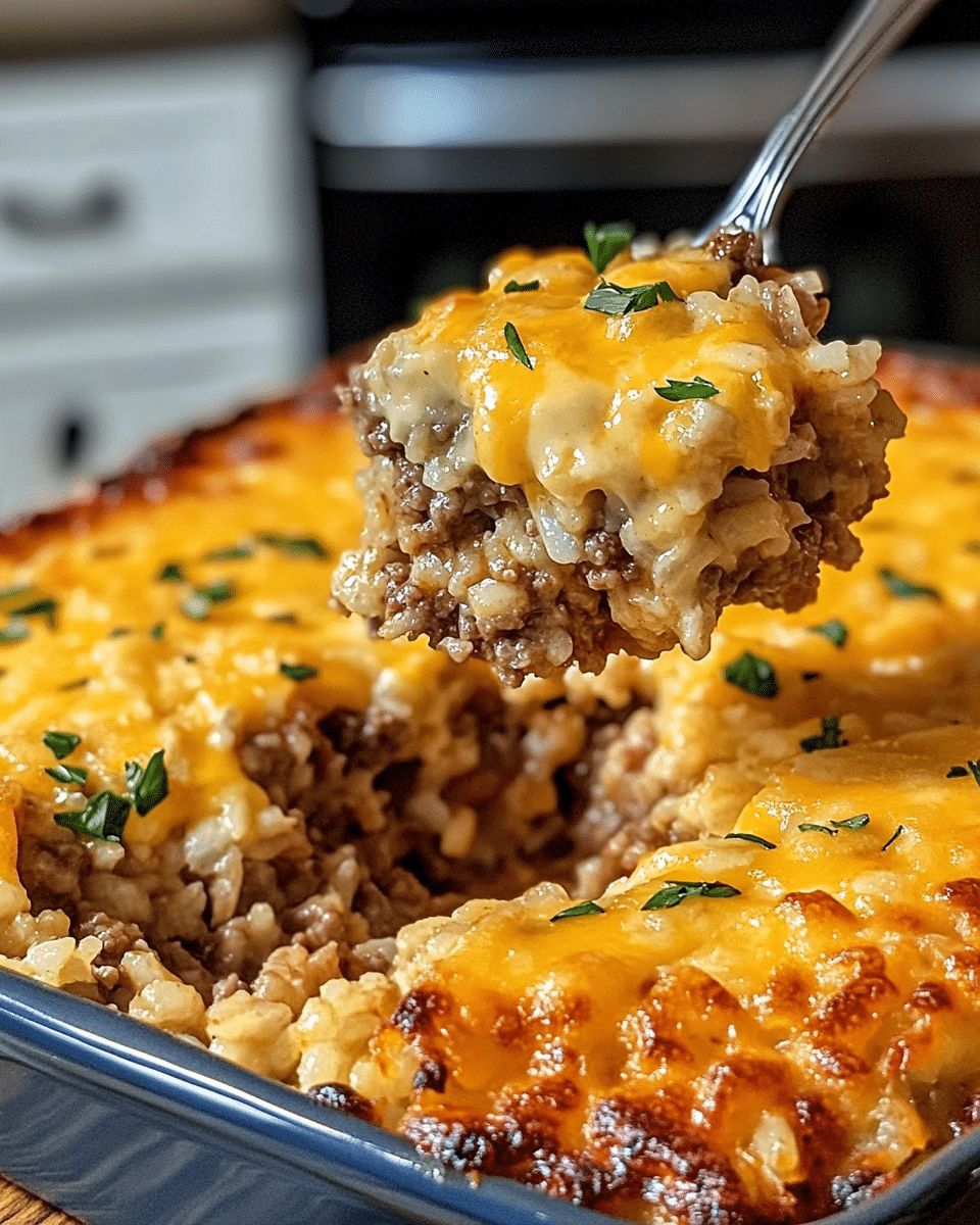 Hearty Beef and Rice Casserole with Creamy Cheddar | Cook with Feast step 6