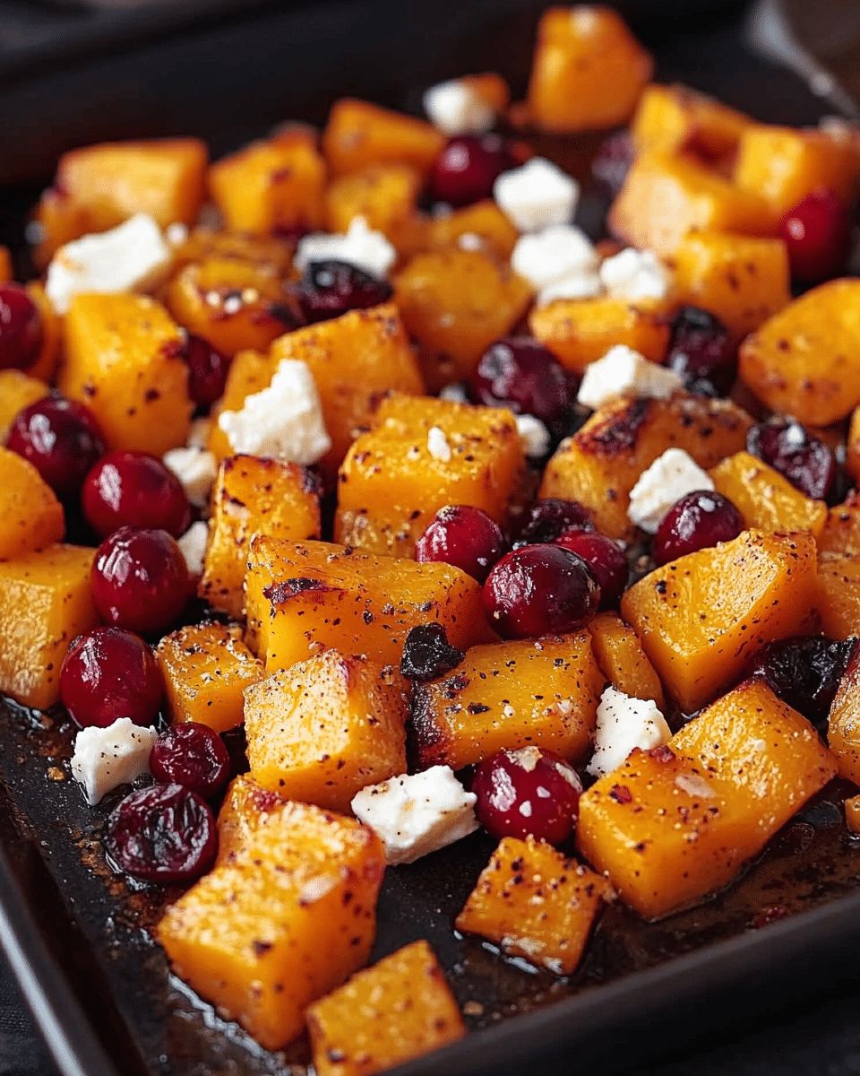 Honey Roasted Butternut Squash with Cranberries and Feta | Cook with Feast step 2