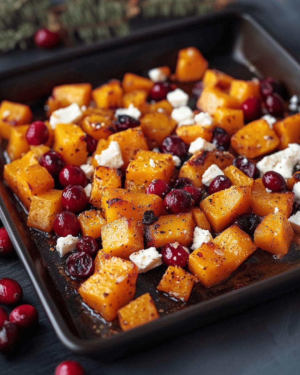 Honey Roasted Butternut Squash with Cranberries and Feta | Cook with Feast step 4