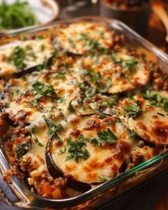 Keto-Friendly Low-Carb Eggplant Lasagna with Spinach and Beef 1