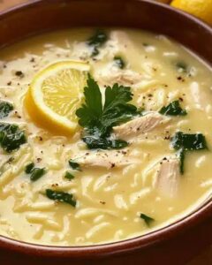 Lemon Chicken Orzo Soup with Spinach: The Ultimate Healthy Comfort Food 1