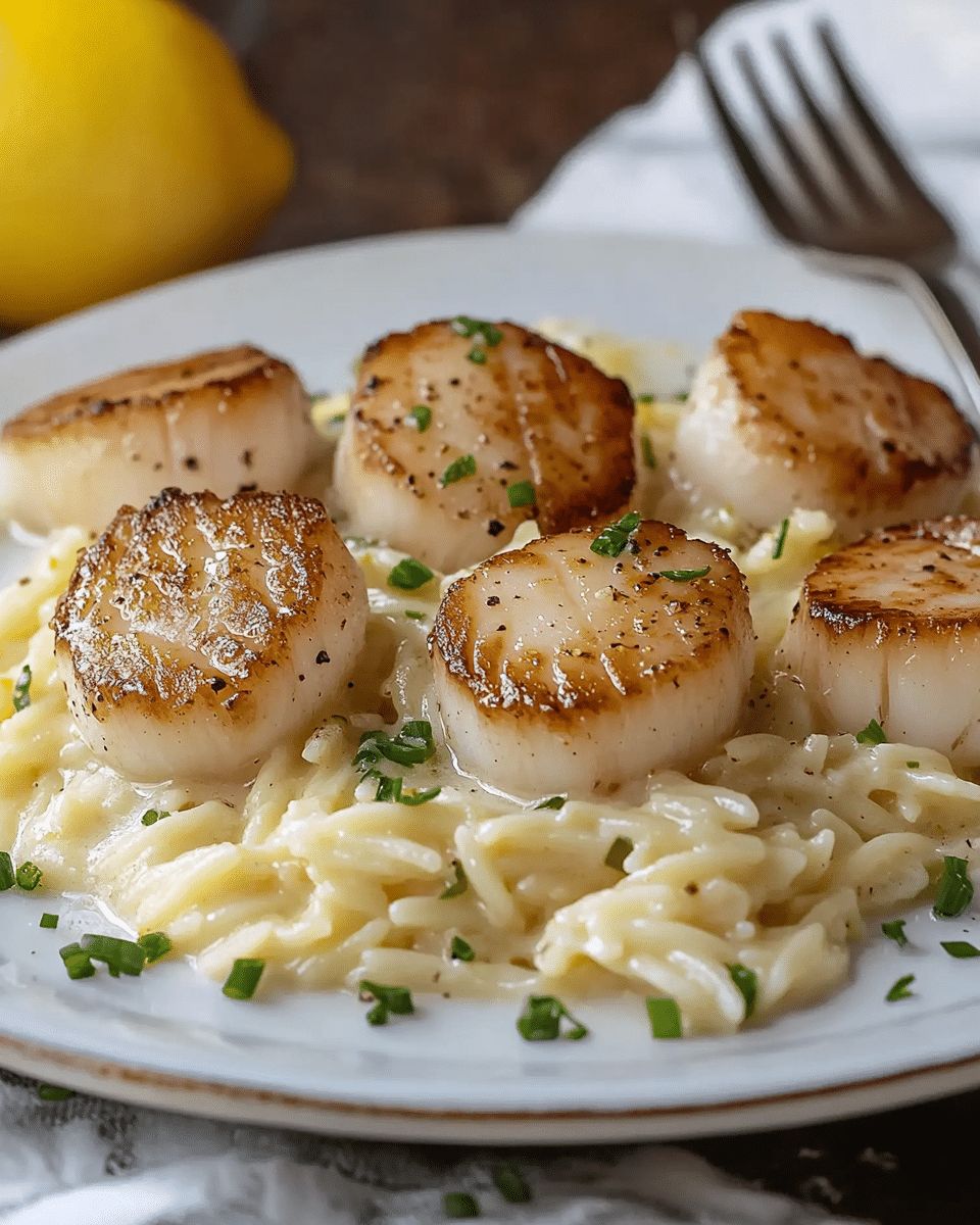 Lemon Orzo with Seared Scallops and Beurre Blanc Sauce | Cook with Feast step 1