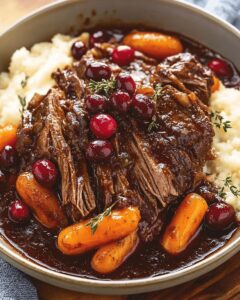Low-Braised Balsamic Cranberry Beef: The Ultimate Slow-Cooked Comfort Meal 1