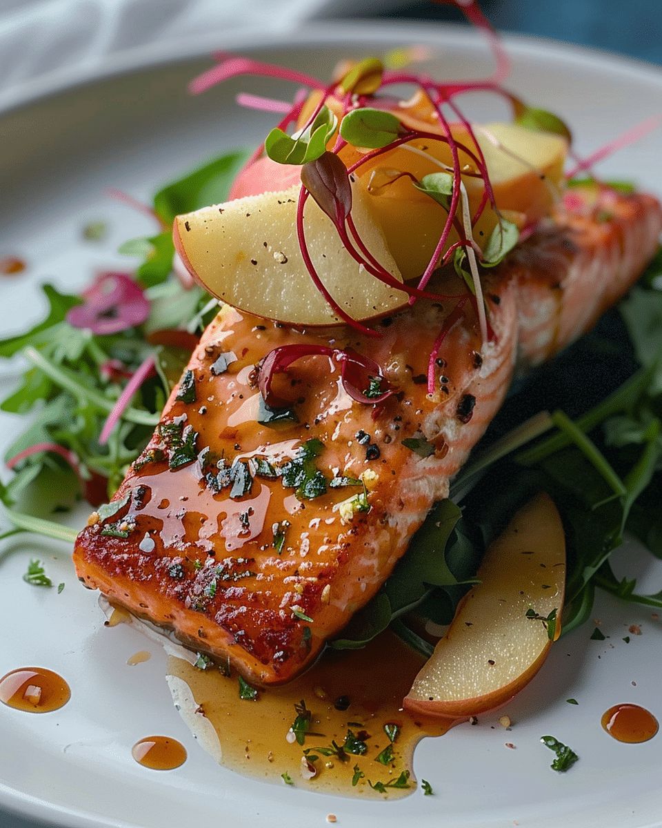 Maple-Mustard Glazed Salmon with Crisp Apple Salad: A 20-Minute Gourmet Meal step 2