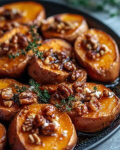 Maple Roasted Sweet Potatoes with Walnuts and Thyme: The Ultimate Holiday Side 1