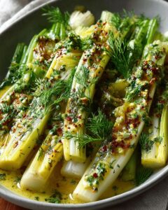 Marinated Leeks with Mustard Dill Dressing: An Elegant, Tangy Side Dish 1