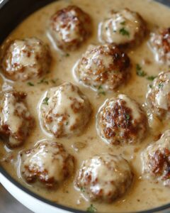 Meatballs with Creamy Dijon Gravy: The Ultimate Gourmet Comfort Food 1