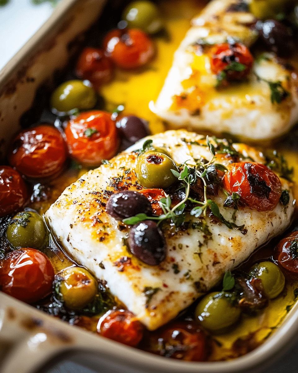 Mediterranean Baked Haddock with Garlic and Thyme | Easy Healthy Recipe step 3