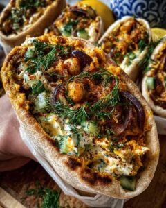 Mediterranean Eggplant Mash Wraps with Chickpea–Feta Salad: Healthy & Flavorful 1