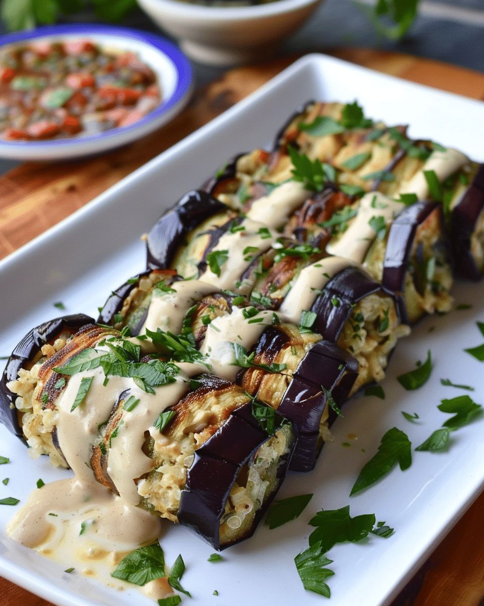 Mediterranean-Inspired Eggplant Rolls Recipe: A Fresh Plant-Based Delight step 2