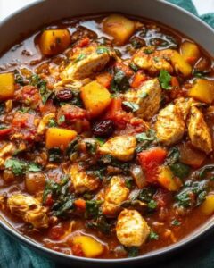 Moroccan Chicken and Vegetable Stew: A Flavorful, Healthy One-Pot Meal 1