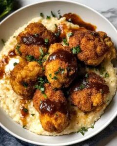 Nashville Hot Cauliflower with Creamy Kale Grits: The Ultimate Comfort Meal 1