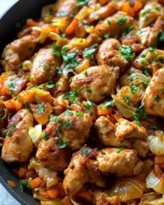 One-Pan Chicken and Cabbage Skillet with Garlic and Paprika 1