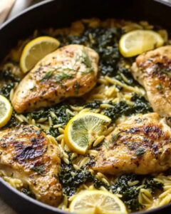 One-Pan Lemon Chicken with Orzo and Kale: The Ultimate 30-Minute Dinner 1