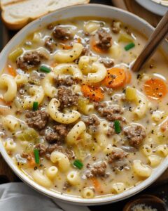 One Pot Macaroni Cheeseburger Soup: The Ultimate Comfort Food Recipe 1