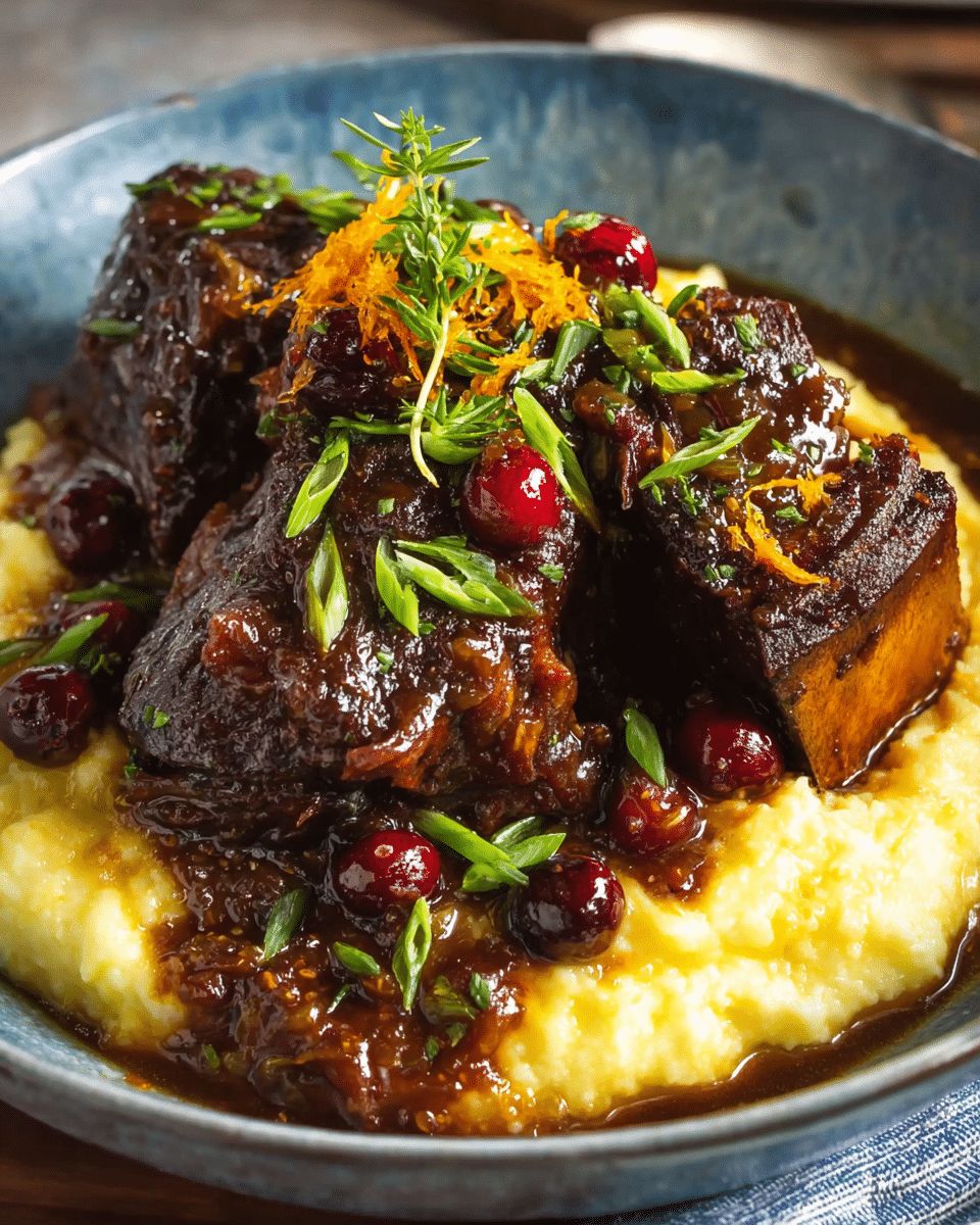 Orange-Cranberry Braised Beef Short Ribs: The Ultimate Holiday Showstopper step 2