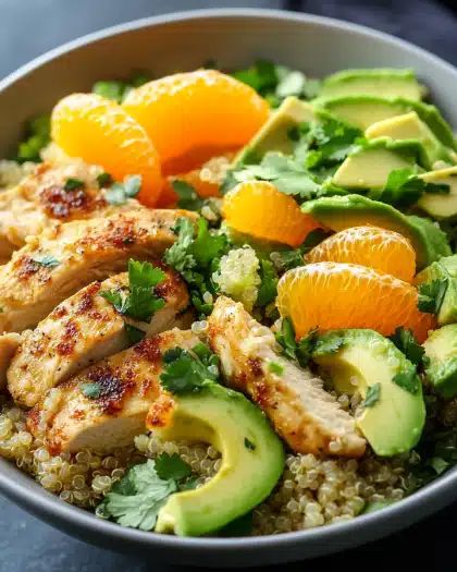 Quinoa Chicken Salad with Avocado and Orange | Easy & Healthy Recipe step 3