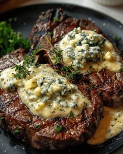 Ribeye Steaks with Blue Cheese Sauce Recipe: The Ultimate Indulgent Dinner 1